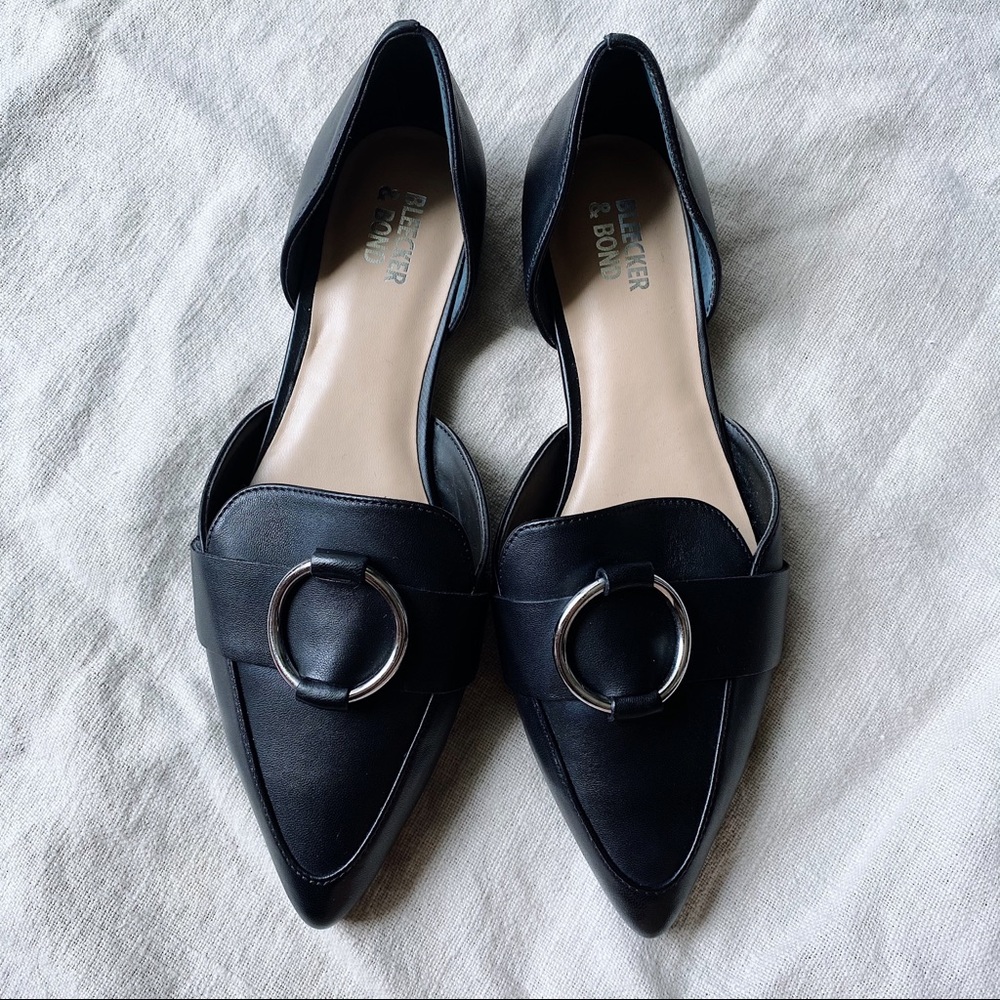 BLEECKER & BOND Black Gloria Flat
